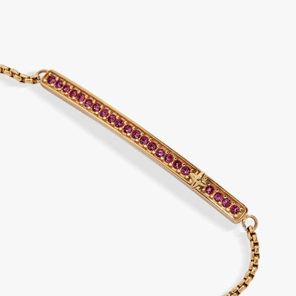 Alex and Ani February Everyday Birthstone Pave Bolo Bracelet rose gold with pink stones on Tampa Home & Garden Store