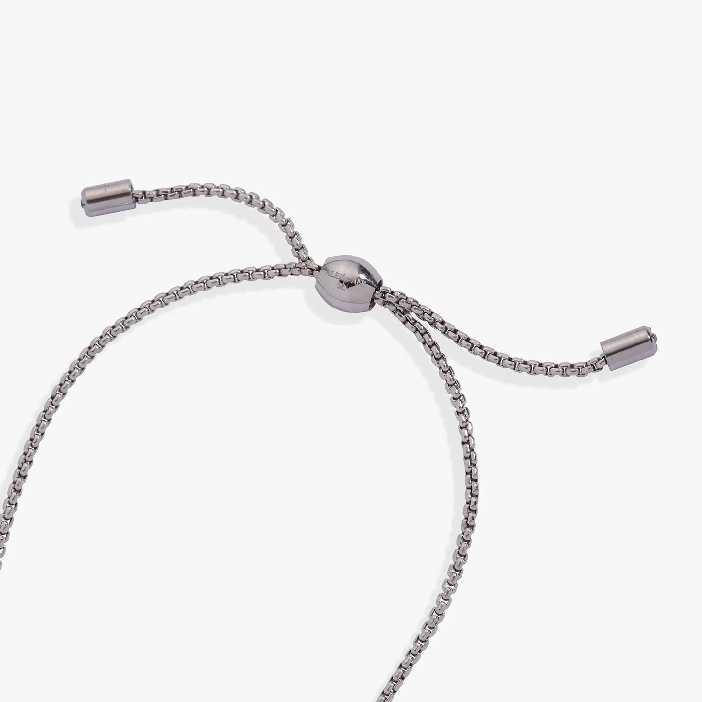 February Everyday Birthstone Pave Bolo Bracelet by Alex and Ani in silver tone with bolo chain on Tampa Home & Garden Store