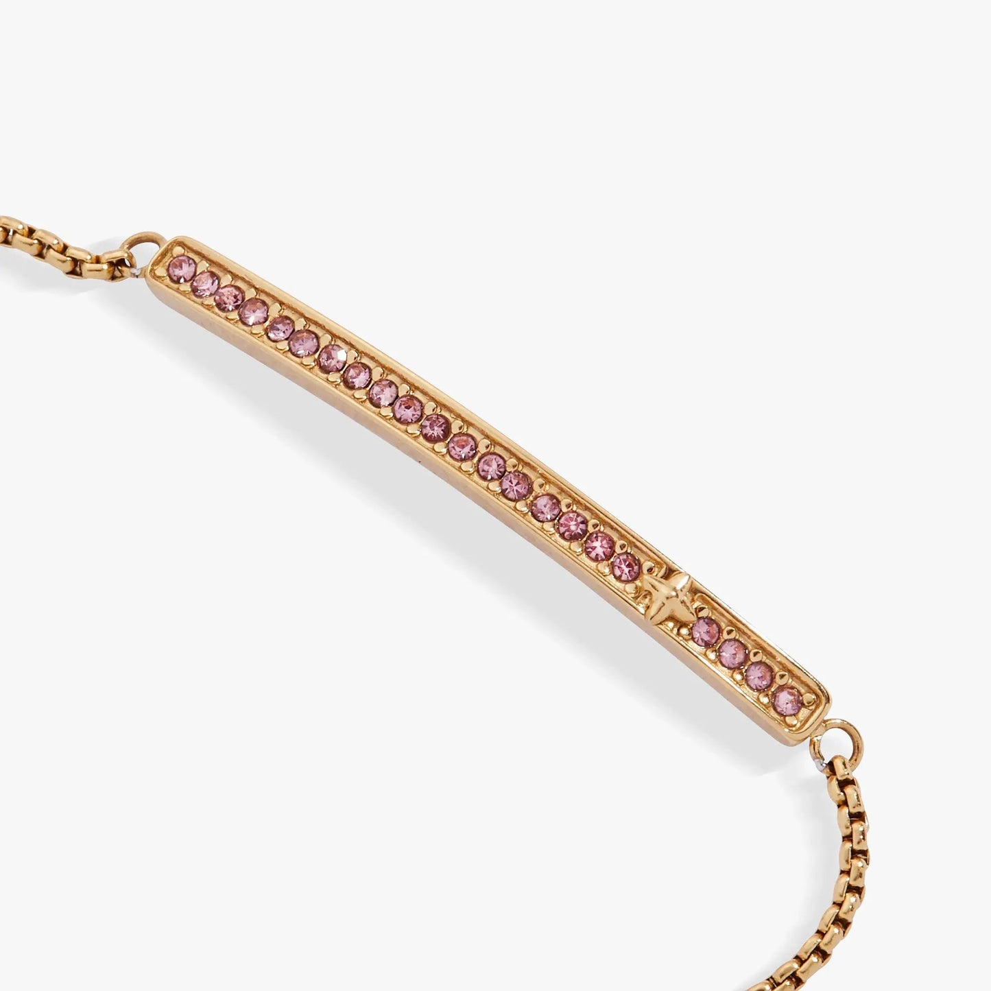 June Everyday Birthstone Pave Bolo Bracelet by ALEX AND ANI, rose gold tone with pink stones on Tampa Home & Garden Store