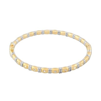 Axis LGA Stackable Bracelet tan beads with silver spacers by Lauren G Adams on Tampa Home & Garden Store
