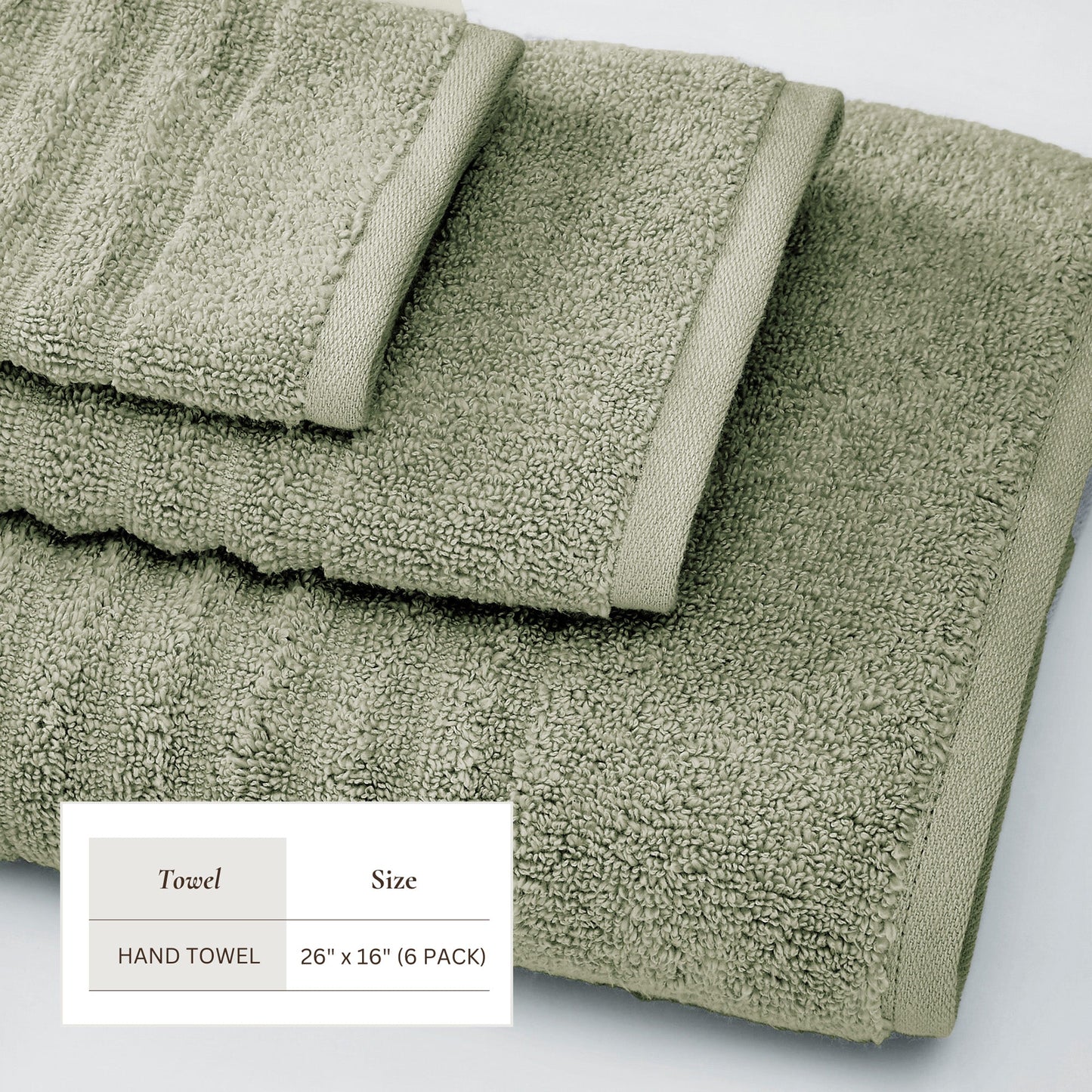 Luxury Combed Cotton and Ribbed Bath Towels