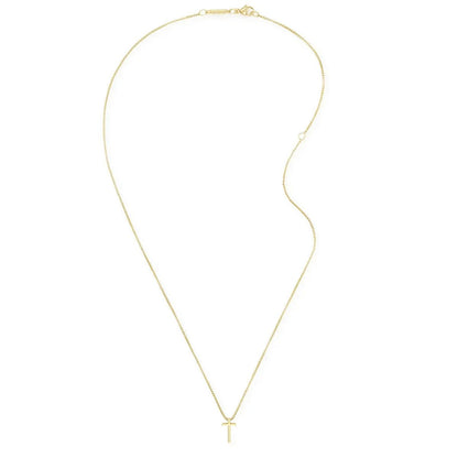 Alex and Ani gold-tone cross necklace with delicate chain and small cross pendant on Tampa Home & Garden Store