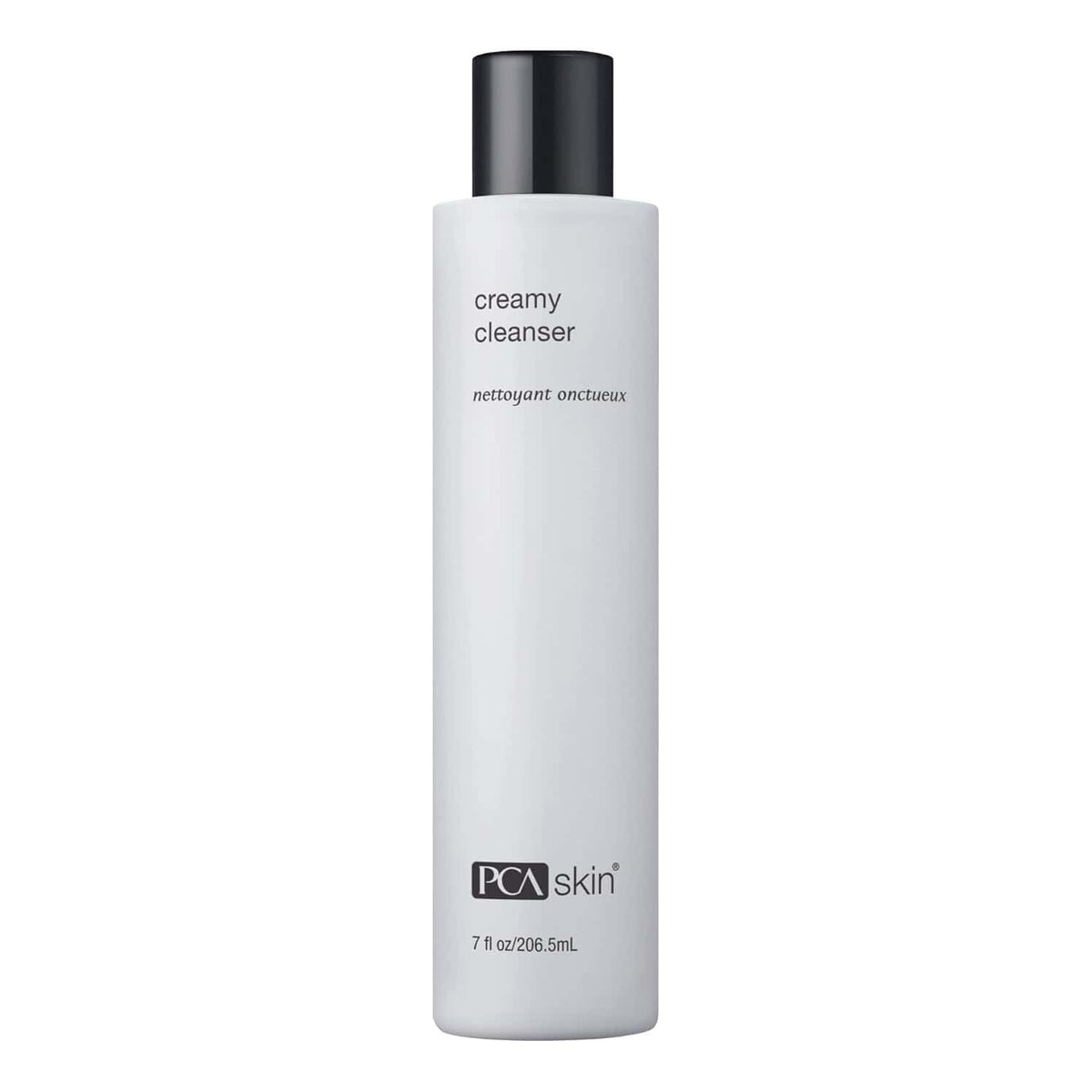 PCA Skin Creamy Cleanser bottle, white cylindrical container with black cap, 7 oz, PCA Skin logo on Tampa Home & Garden Store