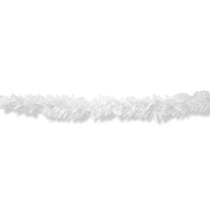 Guirlande festonnée métallique 6 plis - Blanche