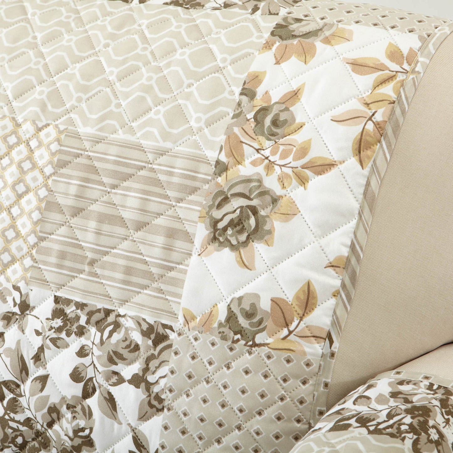 Reversible Floral Patchwork Furniture Cover