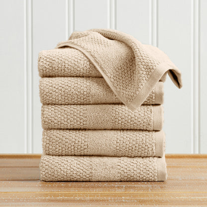 Pure Cotton Woven Bath Towel Set and a Soft Feel