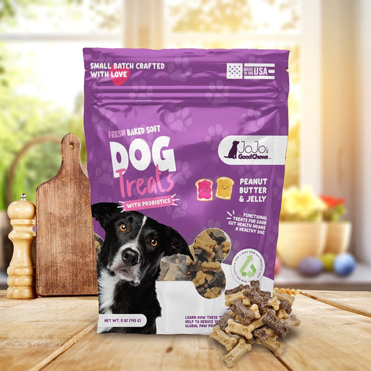 JoJo Good Chews Peanut Butter & Jelly Soft Chew Dog Treats (2-Pack) - Tampa Home & Garden Store