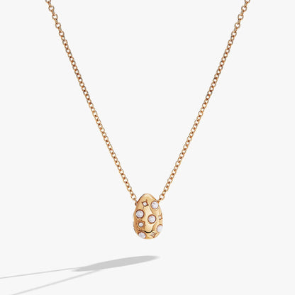 Pearl and Crystal Pendant Necklace with Starburst