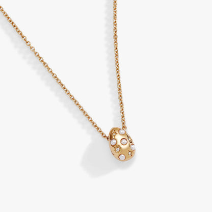 Pearl and Crystal Pendant Necklace with Starburst