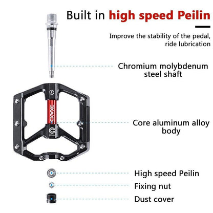 Flat Pedals With Sealed Bearings Mountain Bike