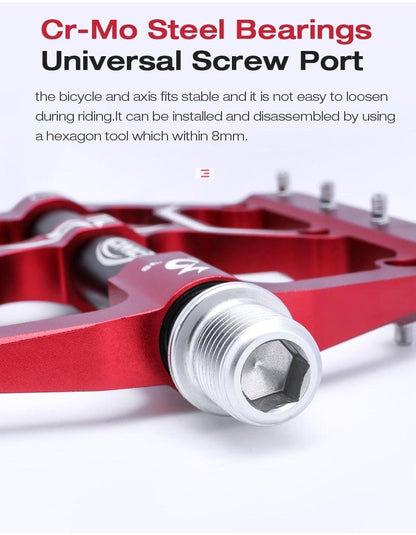 Flat Pedals With Sealed Bearings Mountain Bike