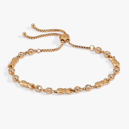 Alex and Ani PEEPS Bunny Bolo Bracelet rose gold-tone with crystal charms on Tampa Home & Garden Store