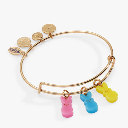 Peeps Bunny Multi Charm Bangle With Enamel Charms