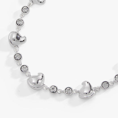 Peeps Chick bolo bracelet by ALEX AND ANI, silver-tone with round crystal bezel charms on Tampa Home & Garden Store