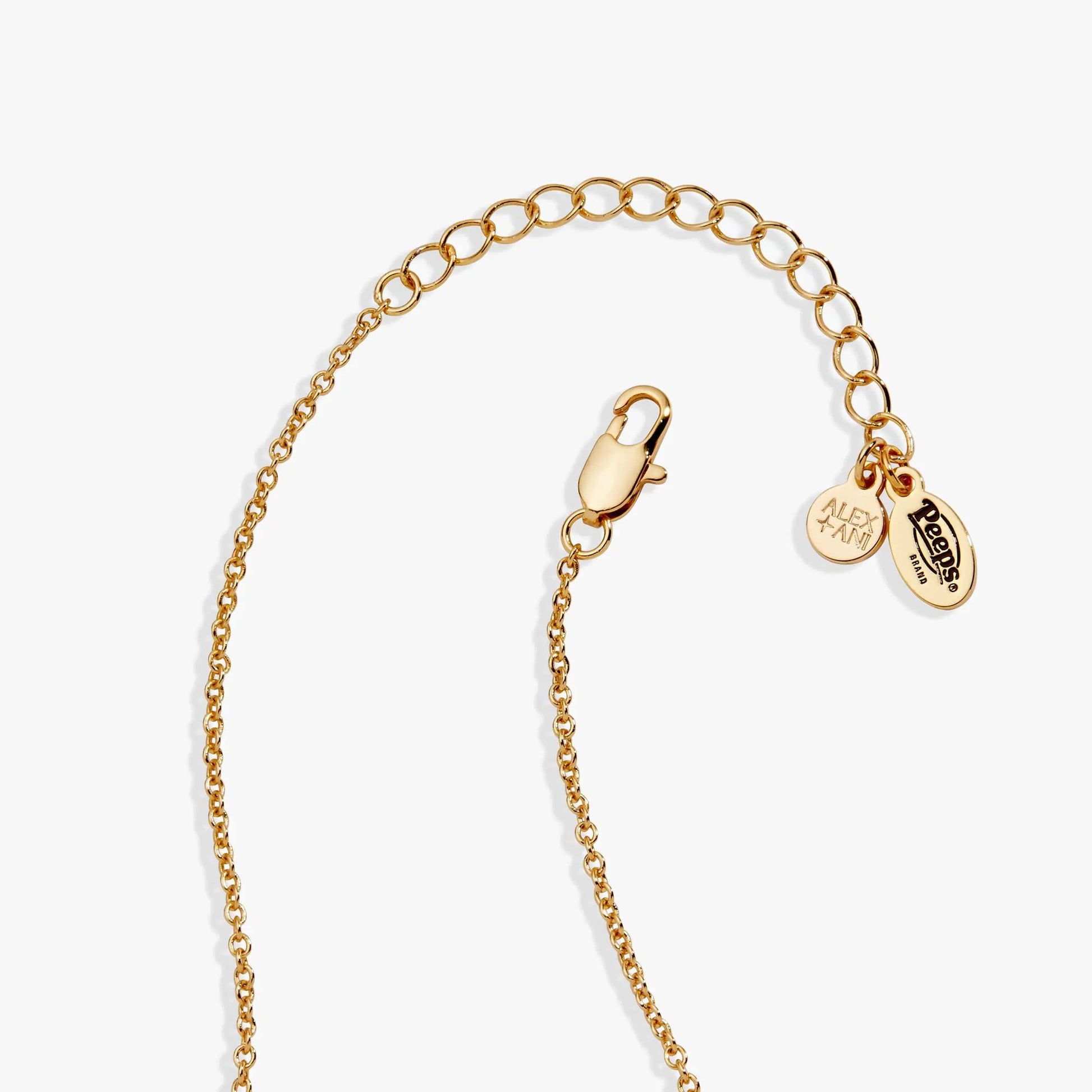 PEEPS Easter Egg Pendant Necklace by Alex and Ani in gold-tone with circular charms on Tampa Home & Garden Store