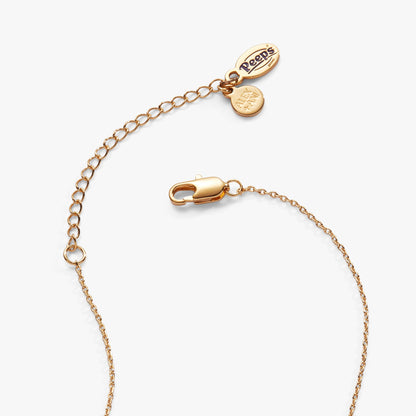 PEEPS Pearlized Bunny Charm Necklace with 2 charms in rose-gold tone by Alex and Ani on Tampa Home & Garden Store