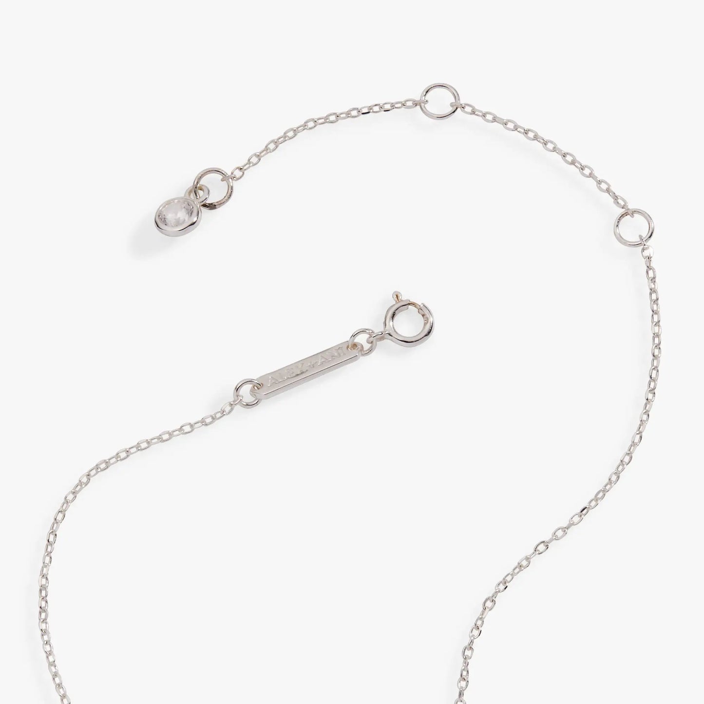PEEPS Precious Peepsake Necklace silver-tone chain with round crystal charm by ALEX AND ANI on Tampa Home & Garden Store