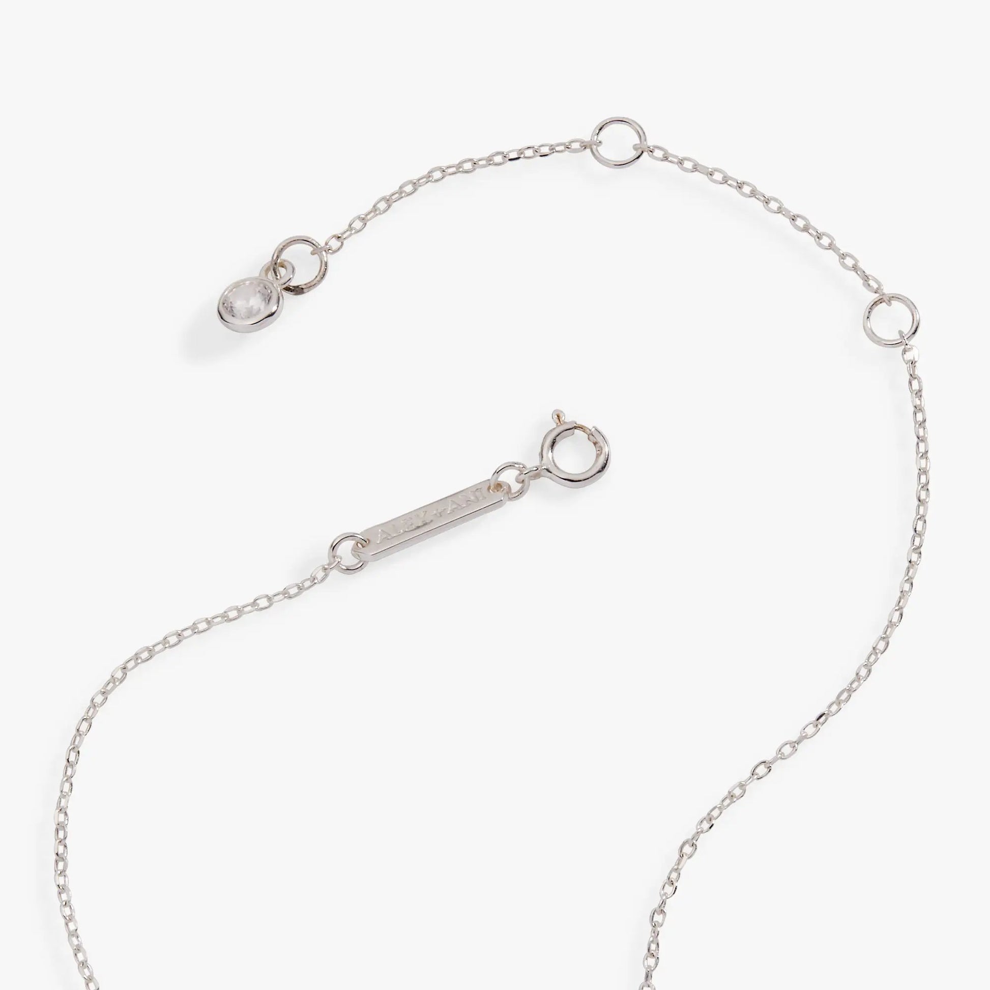 PEEPS Precious Peepsake Necklace silver-tone chain with round crystal charm by ALEX AND ANI on Tampa Home & Garden Store