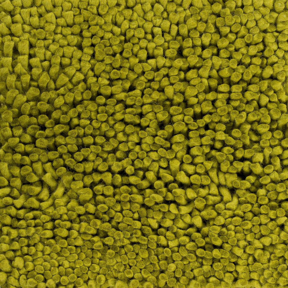 Frederika solid olive green wool shag rug, olive green wool texture on Tampa Home & Garden Store