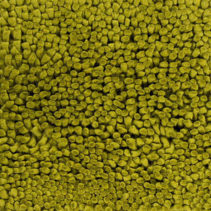 Frederika solid olive green wool shag rug, olive green wool texture on Tampa Home & Garden Store