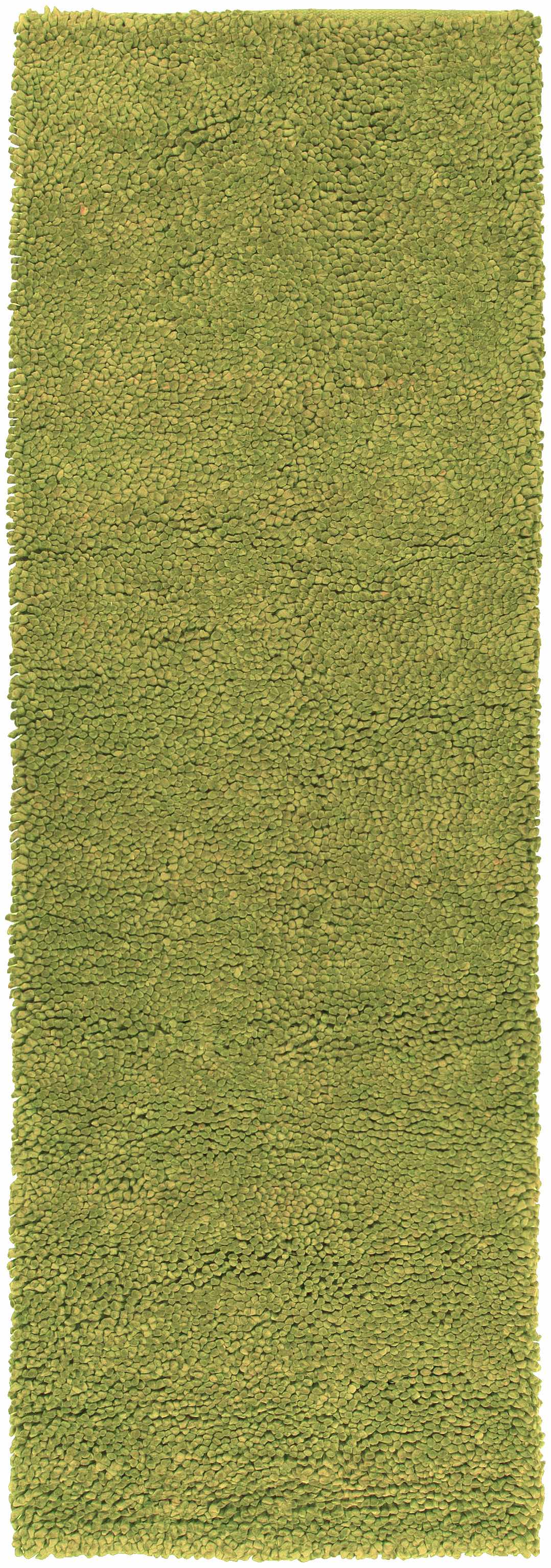 Frederika solid olive green wool shag rug, Boutique Rugs, clearance on Tampa Home & Garden Store