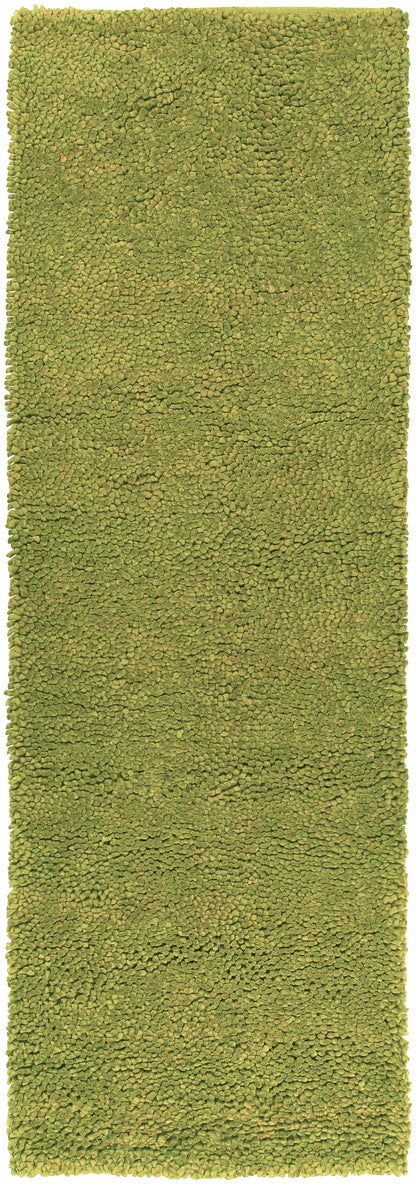 Frederika solid olive green wool shag rug, Boutique Rugs, clearance on Tampa Home & Garden Store