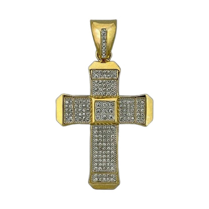 the 18k Gold Plated Cross Pendant Charm Set