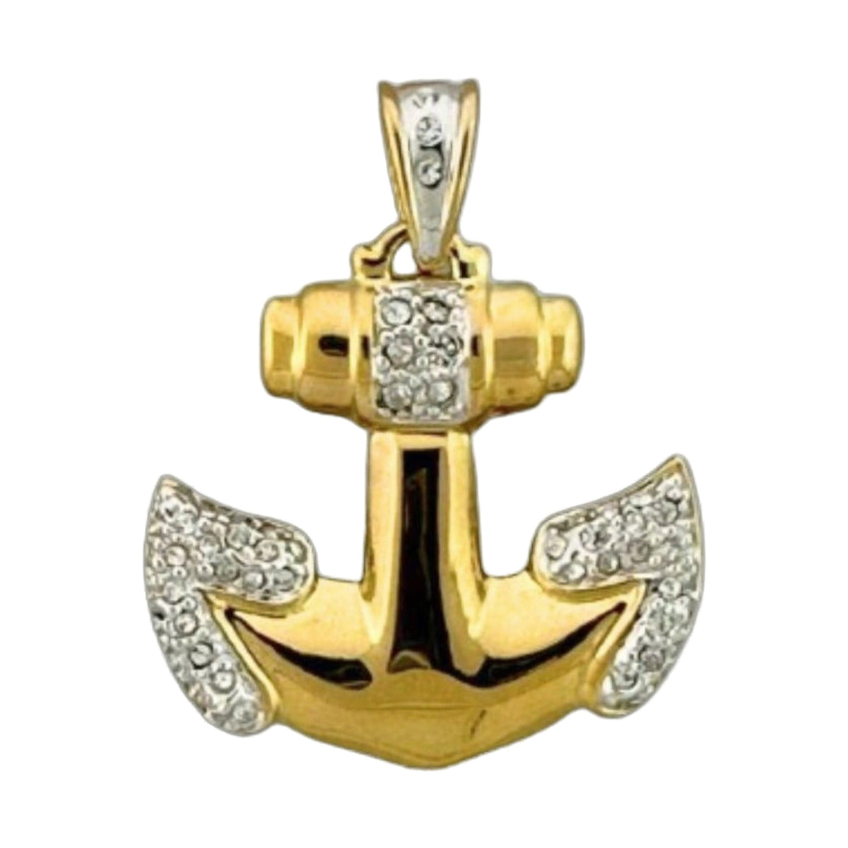 Pendant cross charm in gold with diamond accents Lauren G Adams on Tampa Home & Garden Store