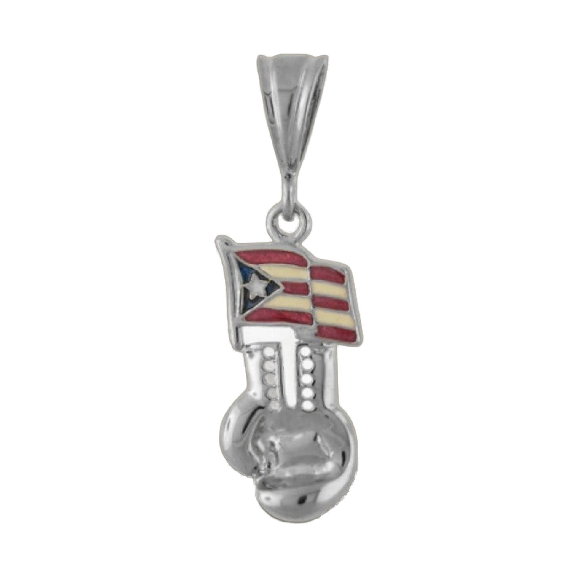 Pendants Charm silver-tone key-shaped pendant with USA flag enamel by Lauren G Adams on Tampa Home & Garden Store