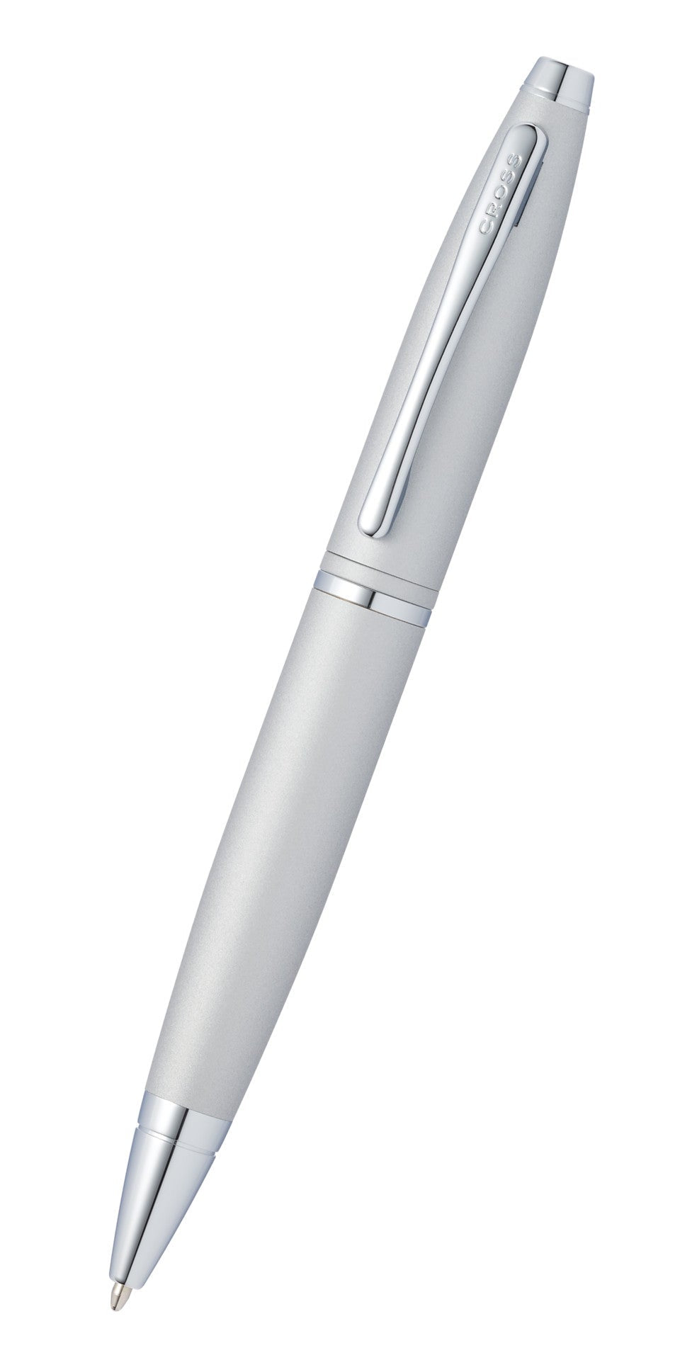 Calais Satin Chrome Ballpoint Pen, silver finish with chrome clip by A.T. Cross on Tampa Home & Garden Store