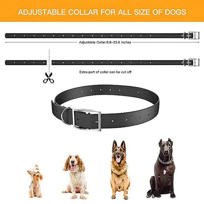 DailySale adjustable black nylon dog collar with metal buckle for all dog sizes 9.8–23.6 in on Tampa Home & Garden Store