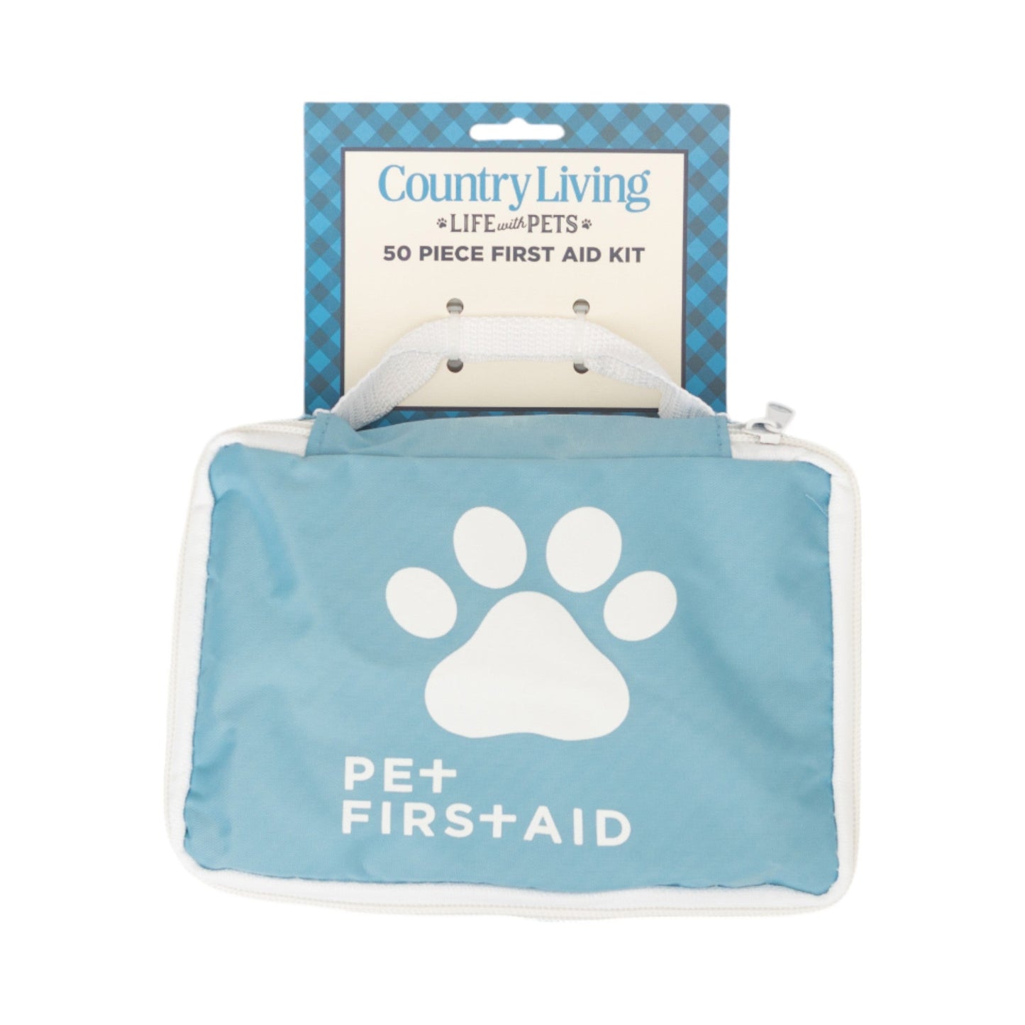 Trousse de premiers secours pour animaux de compagnie Country Living 50 pièces : soins d’urgence, sécurité, aventure et voyages.
