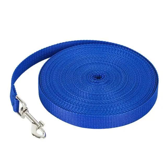 Stevvex blue rope dog leash long training leash with metal clip on Tampa Home & Garden Store