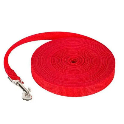 Stevvex red rope dog leash long training lead with metal clasp on Tampa Home & Garden Store