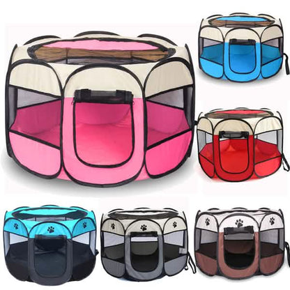 Pet Tent Portable Playpen foldable mesh pet enclosure in six color variants by DailySale on Tampa Home & Garden Store