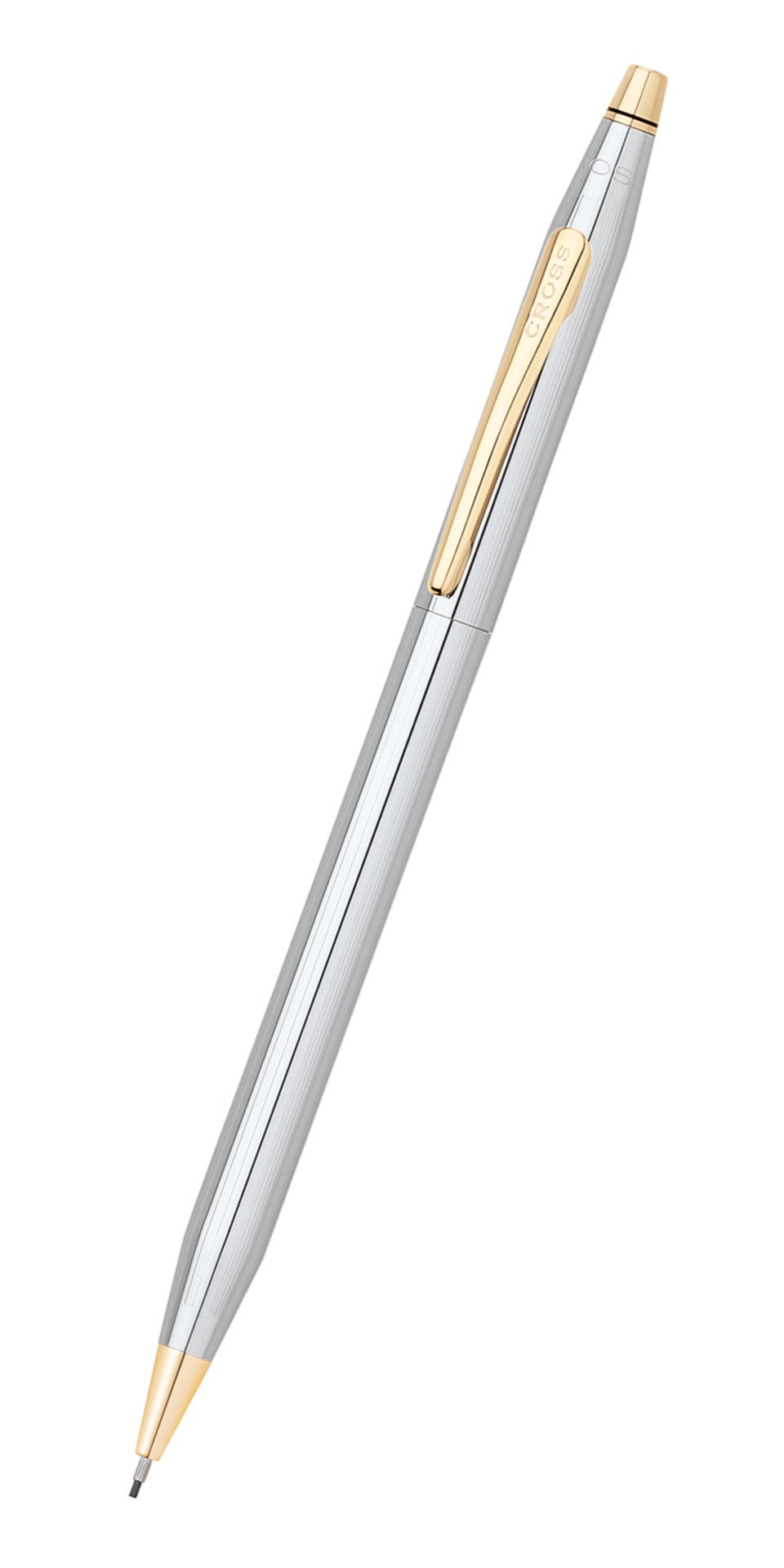 Cross Classic Century Medalist 0.7mm pencil, silver barrel with gold clip on Tampa Home & Garden Store