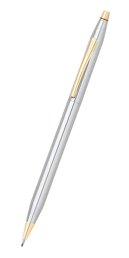 Cross Classic Century Medalist 0.7mm pencil, silver barrel with gold clip on Tampa Home & Garden Store
