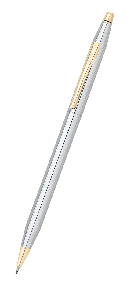 A.T. Cross Classic Century Medalist 0.7mm pencil with silver brushed body and gold-tone clip on Tampa Home & Garden Store