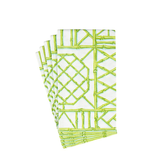 Serviette d'invité Bamboo Screen vert mousse