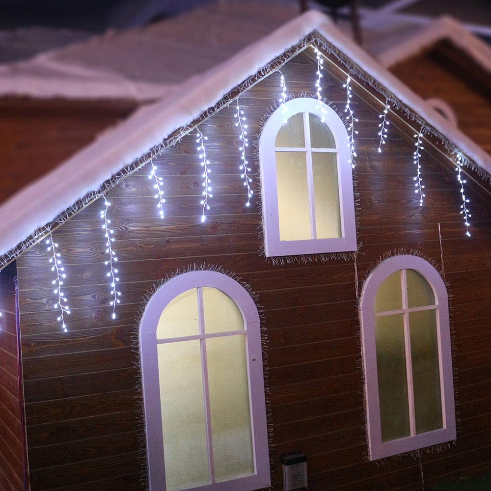 Guirlande lumineuse stalactite à LED blanc froid 220 LED