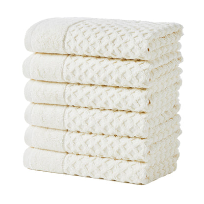 Cotton Diamond Waffle Weave Bath Towel Set