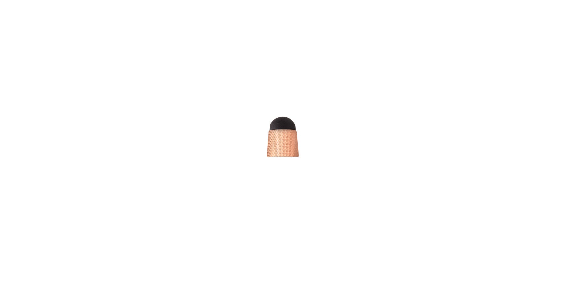 Tech3+ Stylus Top Accessory in brushed rose-gold PVD with black domed cap by A.T. Cross on Tampa Home & Garden Store