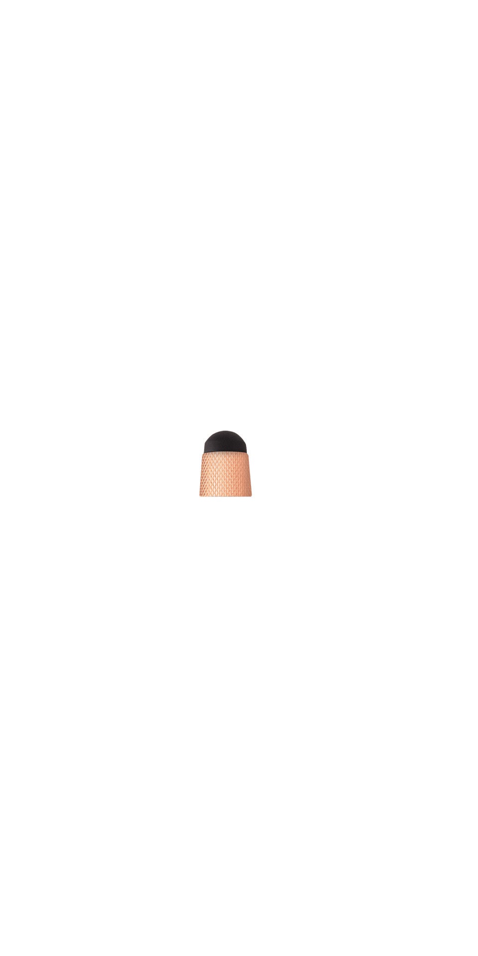 Tech3+ stylus top accessory by A.T. Cross in brushed rose-gold PVD with black cap on Tampa Home & Garden Store