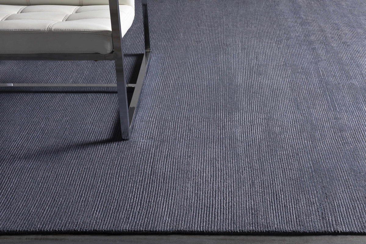 Philipsburg Carpet - Clearance rug blue gray striped texture under chair on Tampa Home & Garden Store