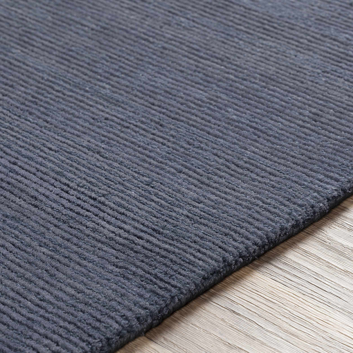 Philipsburg Carpet rug blue-gray ribbed texture Boutique Rugs clearance on Tampa Home & Garden Store