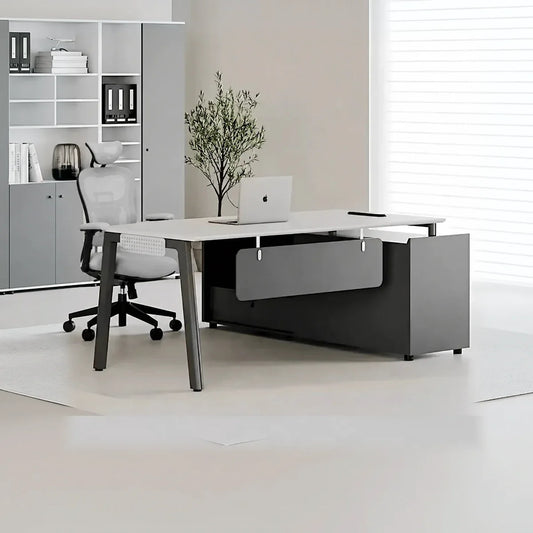 Modern L Shaped Desk And Home Office Storage