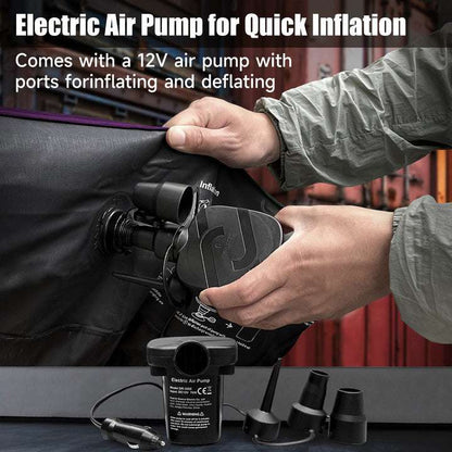 Truck bed air mattress 5.5-6.5ft purple by Dikasun Outdoor with electric pump on Tampa Home & Garden Store