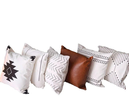 Amber and Farmhouse Pillow Set 18x18 Inches