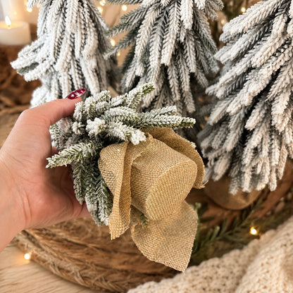 Sapins de Noël enneigés NOUVEAU