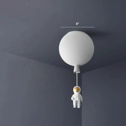 Pink Astronaut Ceiling Lamp for Kids Bedroom